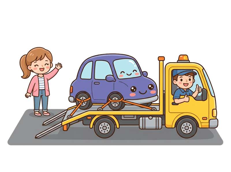 Step 3: We Collect — Our flatbed comes to you anywhere in Herne Hill. Typically within 24–48 hours. Driveway, garage, or street — we'll find you.